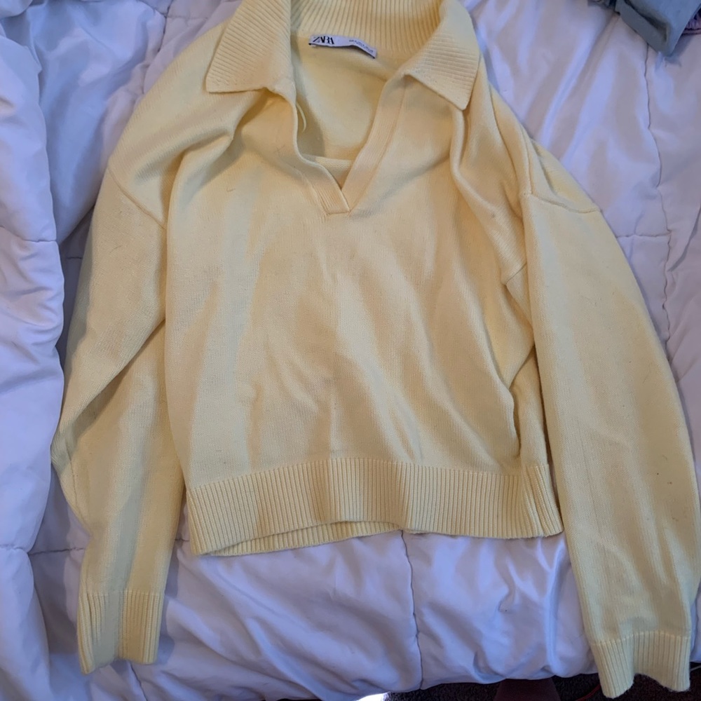 ZARA yellow sweater